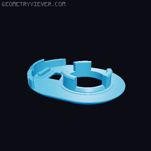 Slim Single Clicky Counter 3D model thumbnail