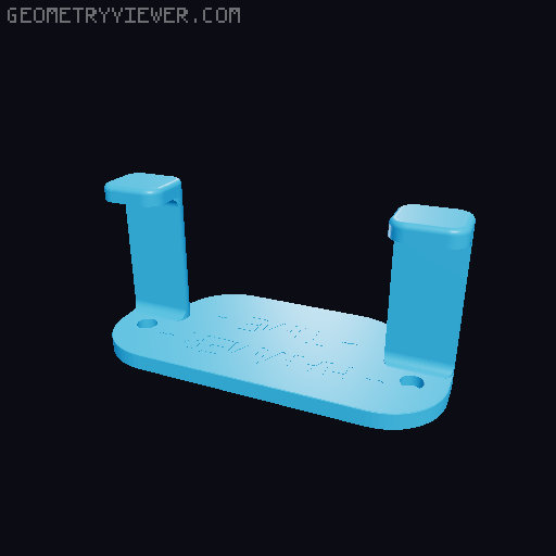 (small) HAMMER Holder | It's Hammer Time! 3D model thumbnail
