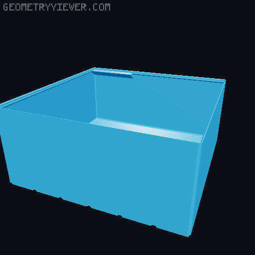 Gridfinity cups height 16 (116mm) collection 3D model thumbnail