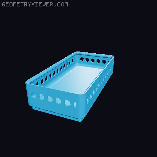 Gridfinity Hex Bins all sizes 3D model thumbnail