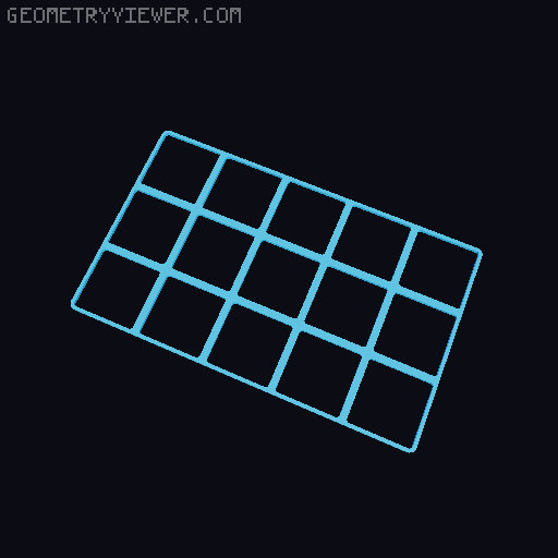 EcoGrid - Minimalistic Gridfinity Base 3D model thumbnail
