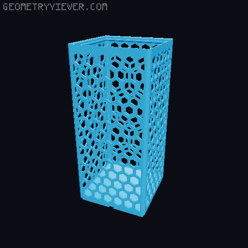 Gridfinity Hex Bins all sizes 3D model thumbnail
