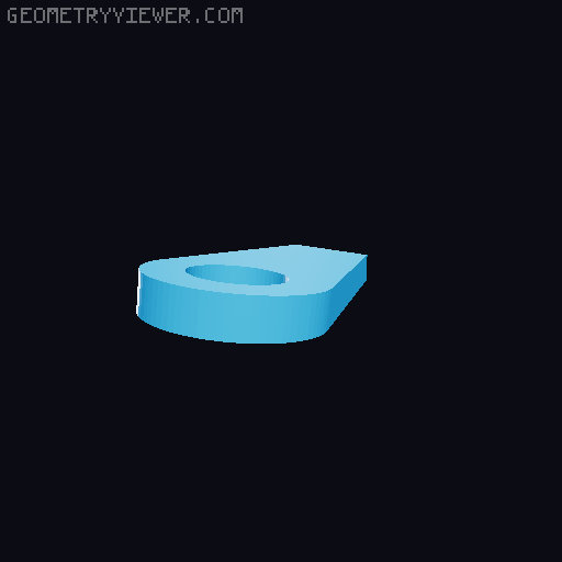 Retro Style Desk Clock 3D model thumbnail