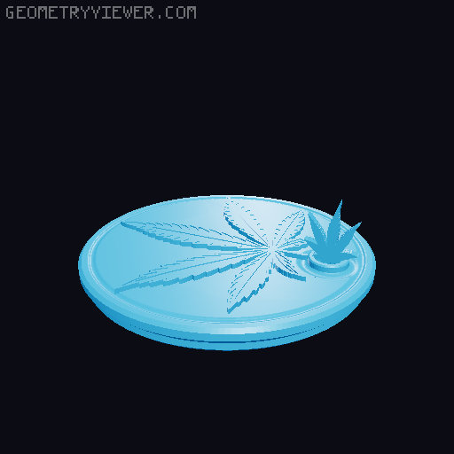 Drippy Weed Drum - Decor Set 3D model thumbnail