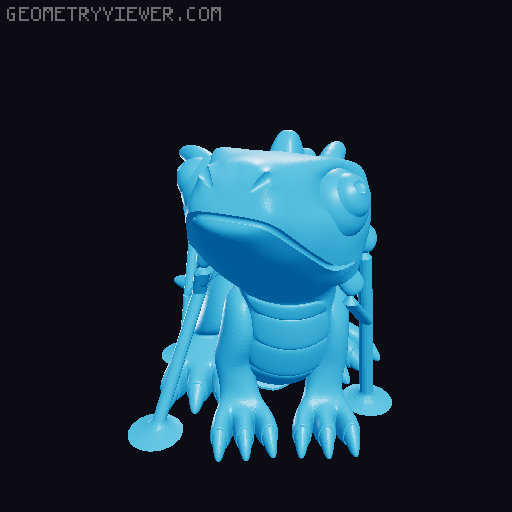 Cute Dragon 3D model thumbnail