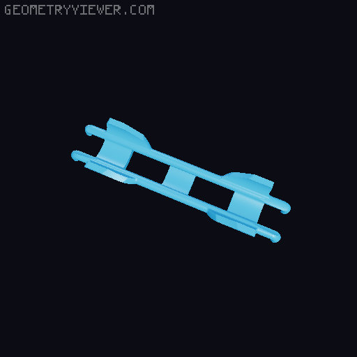 Marble track - rails (Gravitrax compatible) 3D model thumbnail