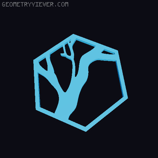 Tree Wall 3D model thumbnail
