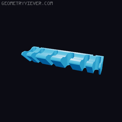 IKEA Skadis screwdriver holder / držák na šroubováky 3D model thumbnail