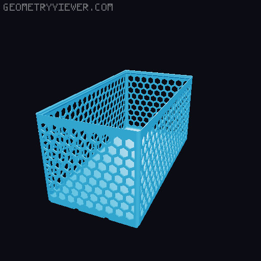 Gridfinity Hex Bins all sizes 3D model thumbnail