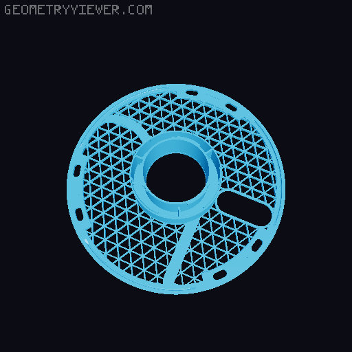 The Triangle Master Spool Slim/regular - Polymaker Master Spool 3D model thumbnail