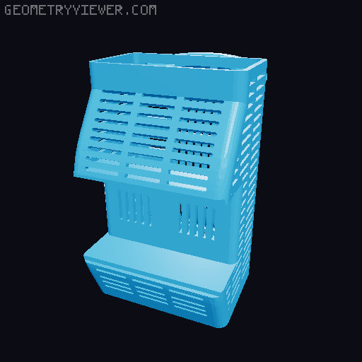Bambu AMS Dry box with handle 3D model thumbnail