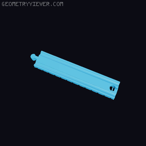 Wooden railway bridge system for Fischertechnik 3D model thumbnail