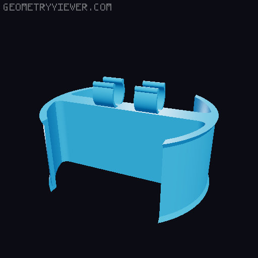 Tape and Pen holder 3D model thumbnail