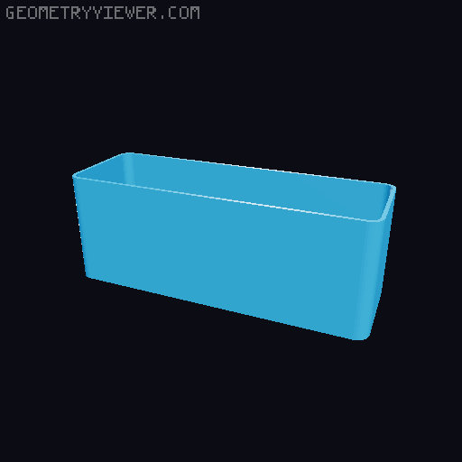 Bin for Ikea skadis - 564 models - hooks need support 3D model thumbnail