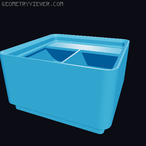 Gridfinity Bin Generator 3D model thumbnail