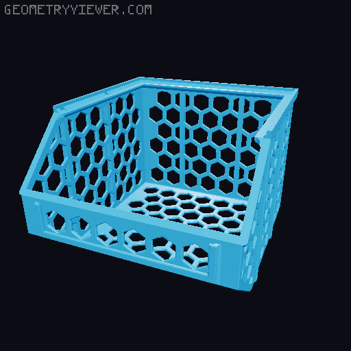 Stackable Baskets 3D model thumbnail