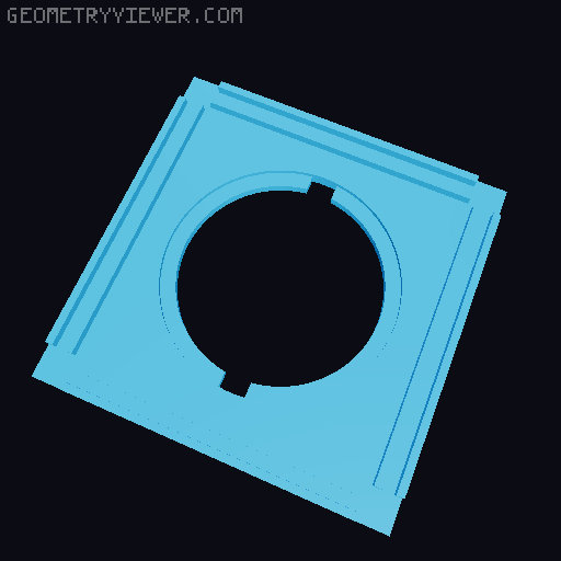 Japanese Lantern Frame 3D model thumbnail