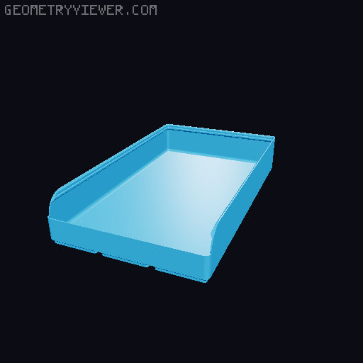 Gridfinity rouded bins collection all sizes 3D model thumbnail