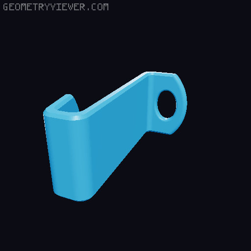 Coat Hanger Hook 3D model thumbnail