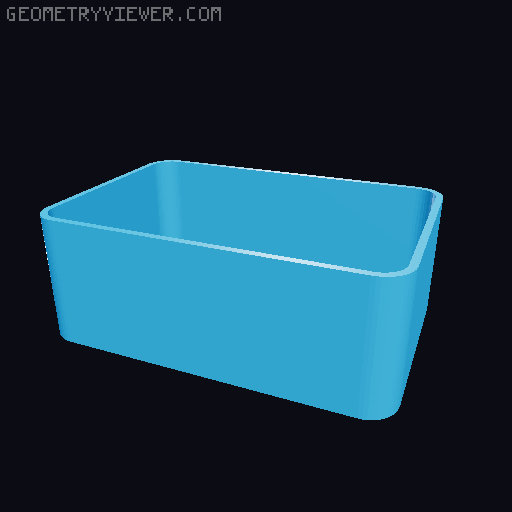 Bin for Ikea skadis - 564 models - hooks need support 3D model thumbnail