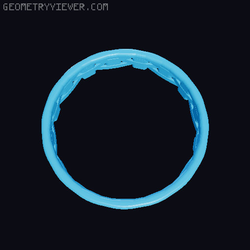 Split Basket for Pumpkin Chunkin Catapult 3D model thumbnail