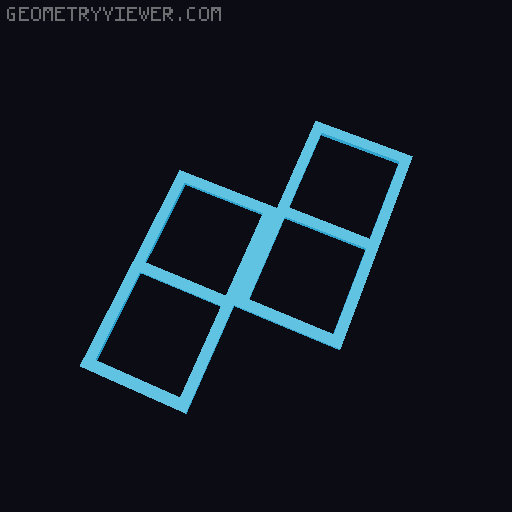Balance Tetris Game Case 3D model thumbnail