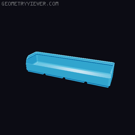 Gridfinity rouded bins collection all sizes 3D model thumbnail