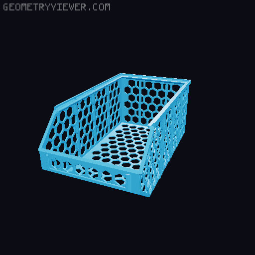 Stackable Baskets 3D model thumbnail