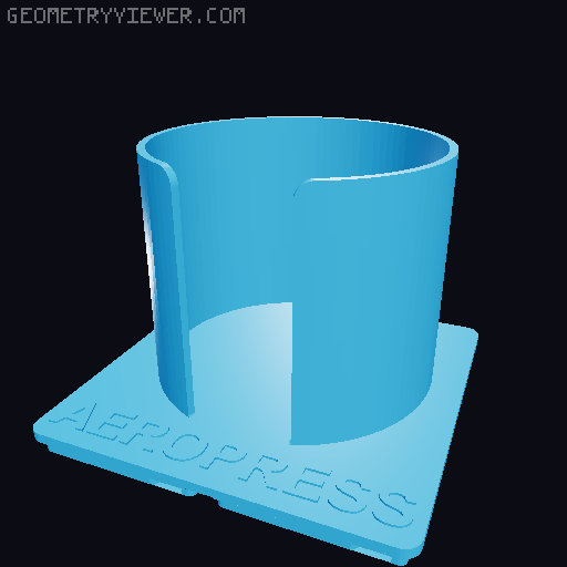 Gridfinity Coffee Filters Organiser - V60, Aeropress, Vacuum Pot, Chemex, Moccamaster 3D model thumbnail