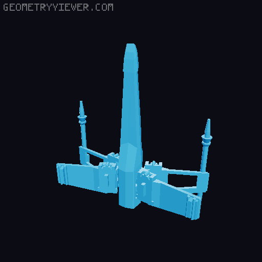 Star Wars Venisa Doza's X-Wing 3D model thumbnail