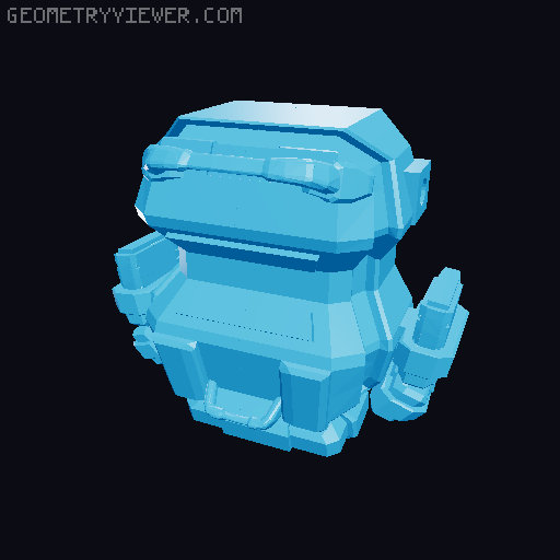 40mm attachments 3D model thumbnail