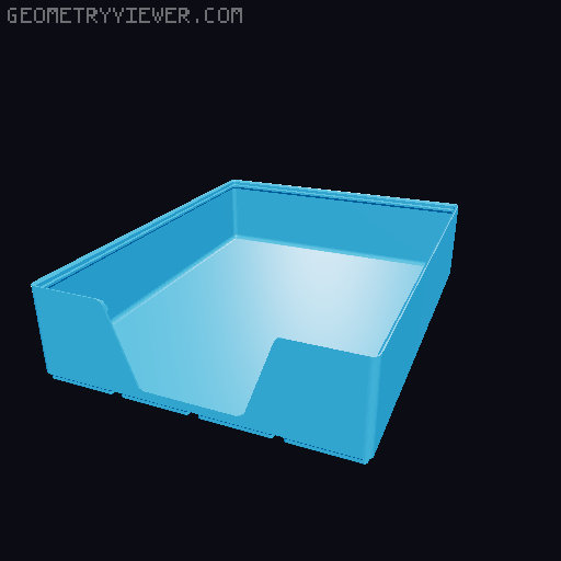 Gridfinity wall cutout collection 3D model thumbnail