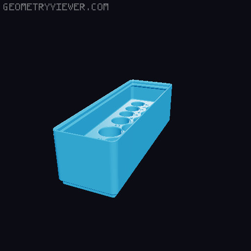 Gridfinity Stackable socket holders 3D model thumbnail