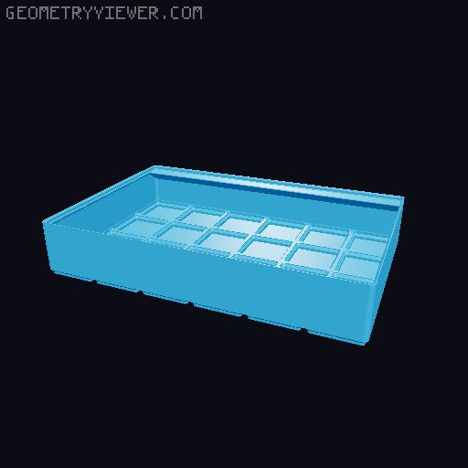 Gridfinity cups height 6 (46mm) collection 3D model thumbnail
