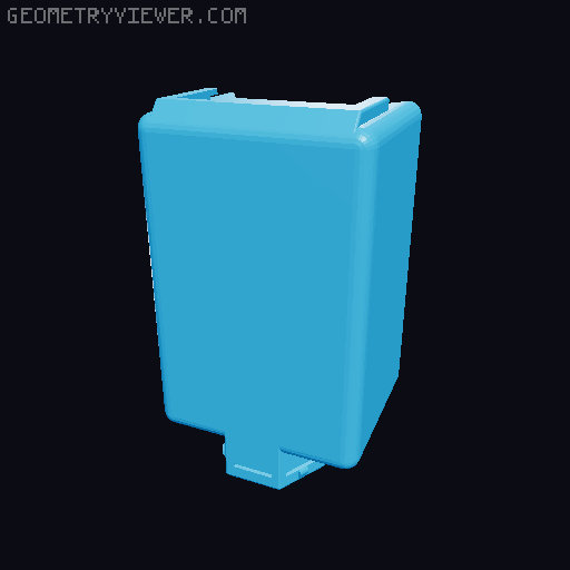 Storage box for Honeycomb storage wall - many sizes 3D model thumbnail