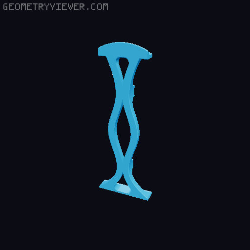 Headphone Stand 3D model thumbnail