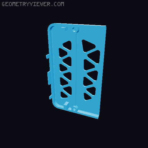 Framework computer mainboard case 3D model thumbnail