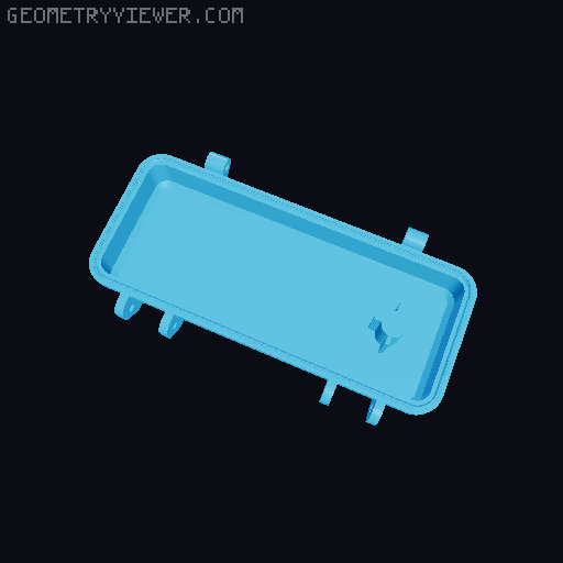Oscillating Blade Storage Box 3D model thumbnail