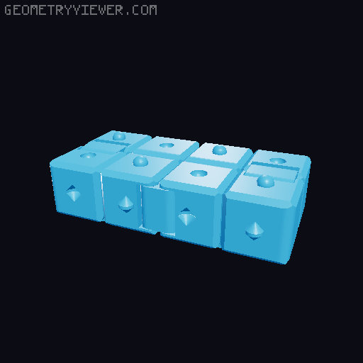 Sensory Fidget Cube 3D model thumbnail