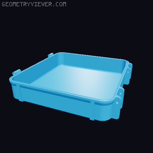Modular 100rnd ammo box for 223/5.56, 9mm, and others. 3D model thumbnail