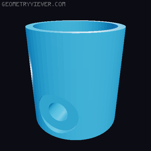 Parametric Aerosol Nozzle Replacement 3D model thumbnail