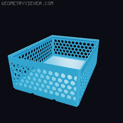 Gridfinity Hex Bins all sizes 3D model thumbnail