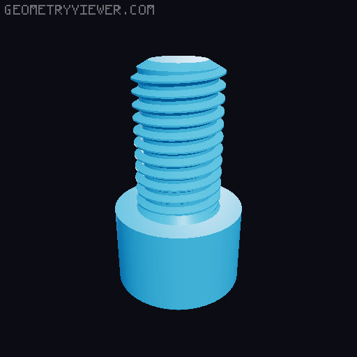 Hundreds of Metric Allen Screws with Cylindrical Head M2 up to M64 3D model thumbnail