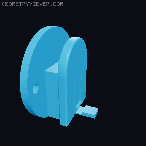 Blink Camera Slide-In Mount 3D model thumbnail