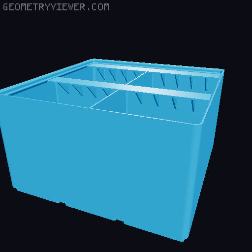 Gridfinity Ultra Light Bins - Divider Label Edition 3D model thumbnail