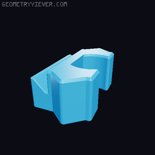 [Remix] Adjustable Ruler Positioning Block 3D model thumbnail