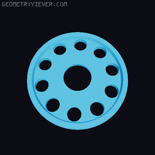 Hoodie Spools 3D model thumbnail