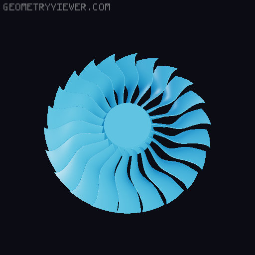 Jet engine extruder indicator 3D model thumbnail