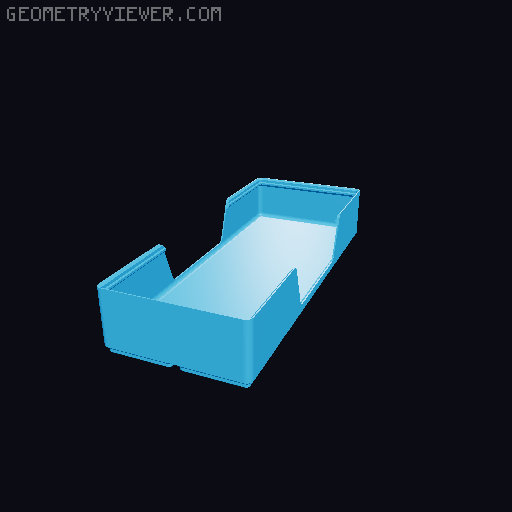 Gridfinity wall cutout collection 3D model thumbnail