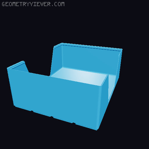 Gridfinity wall cutout collection 3D model thumbnail